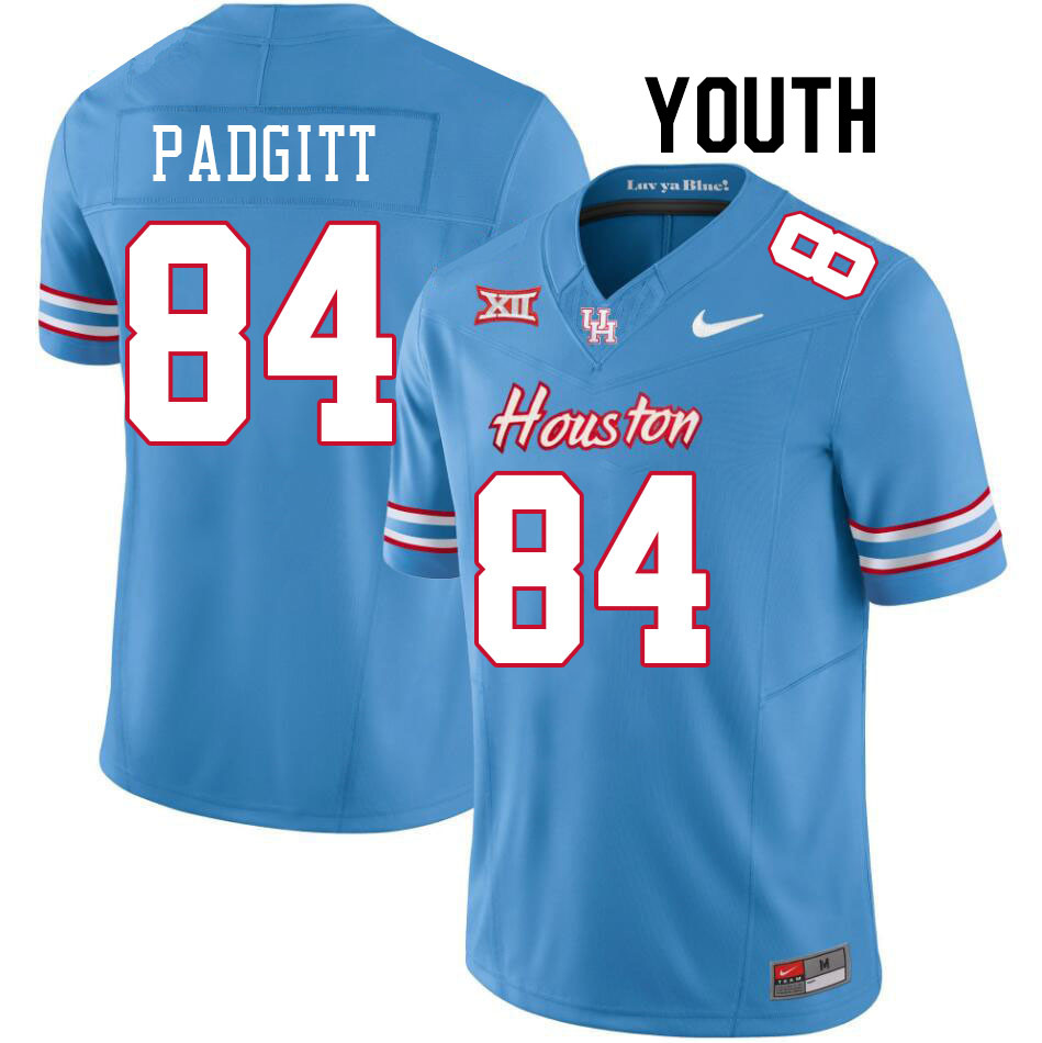 Youth #84 Samuel Padgitt Houston Cougars College Football Jerseys Stitched-Oilers